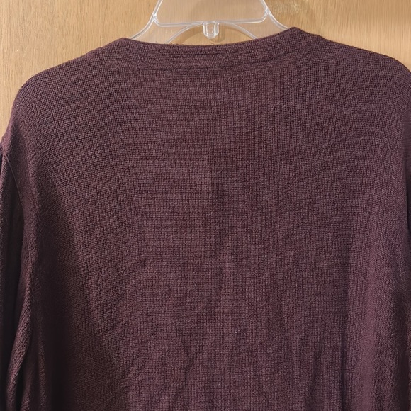 Cut Loose Women’s Lagenlook Button Down Sweater Rayon Flax Burgundy Small Med - Picture 8 of 10